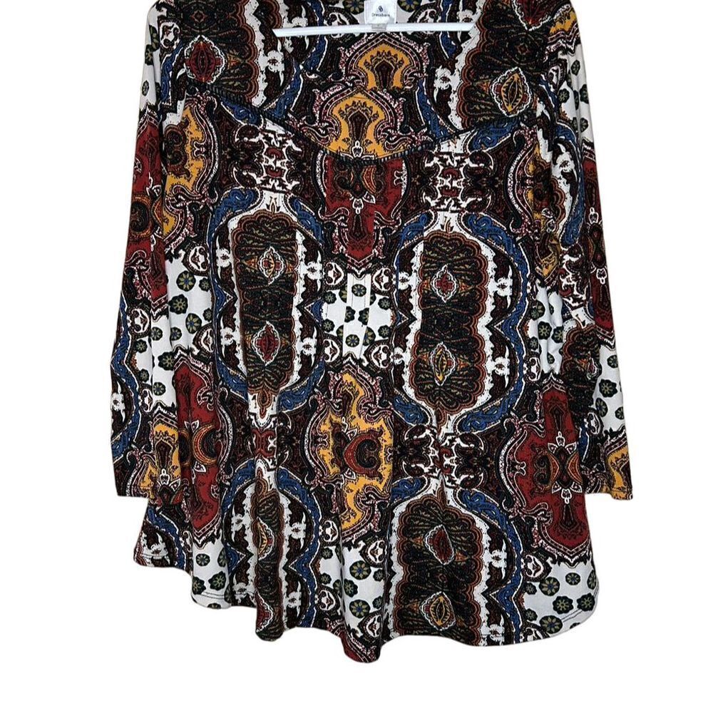 Dress Barn Women's Paisley Print Blouse Top Size L